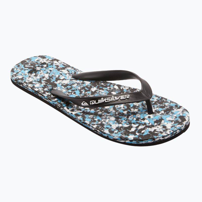 Quiksilver Molokai Recycled black/blue/blue men's flip flops 8