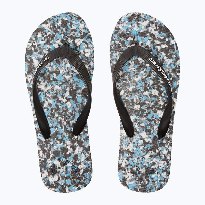 Quiksilver Molokai Recycled black/blue/blue men's flip flops 9