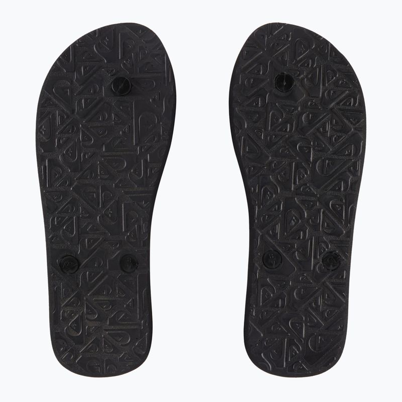 Quiksilver Molokai Recycled black/blue/blue men's flip flops 10