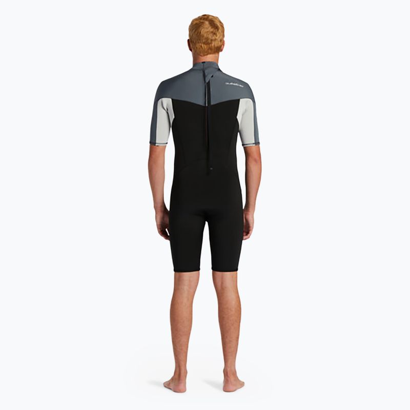 Quiksilver men's 2/2 mm Everyday Sessions BZ black/ash wetsuit 2
