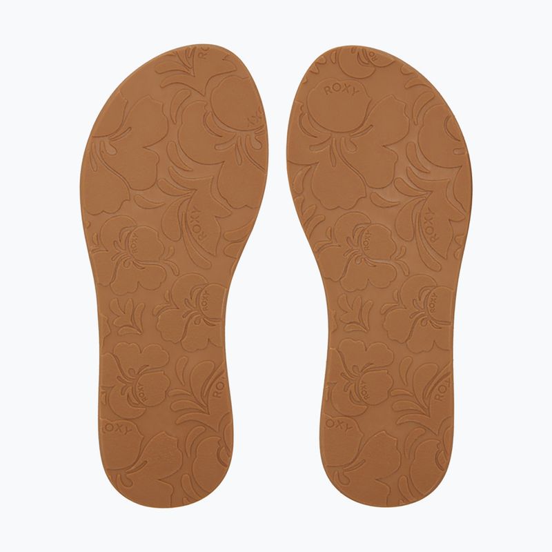 Women's ROXY Porto Motif flip flops tan 10