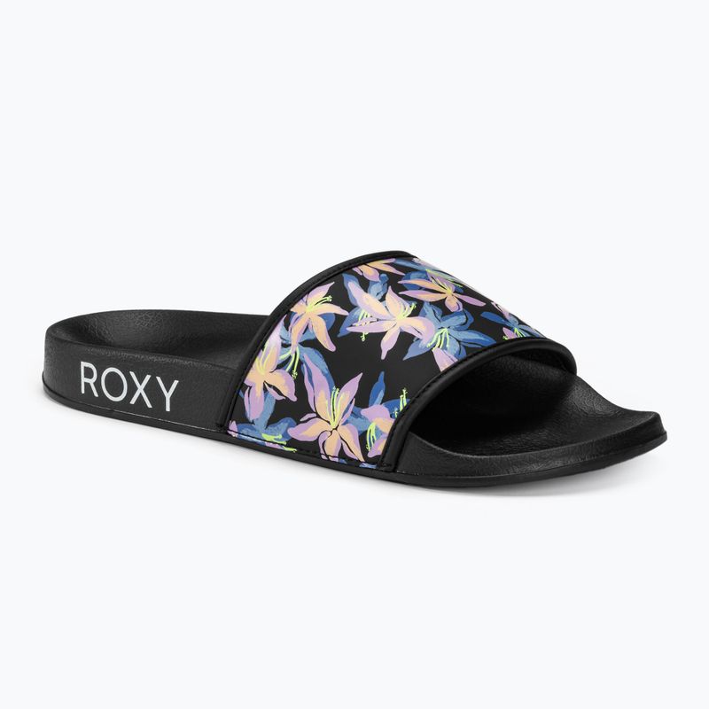 Women's ROXY Slippy IV slides black/boysenberry