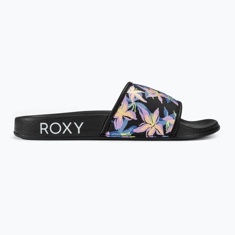 Women's ROXY Slippy IV slides black/boysenberry 2