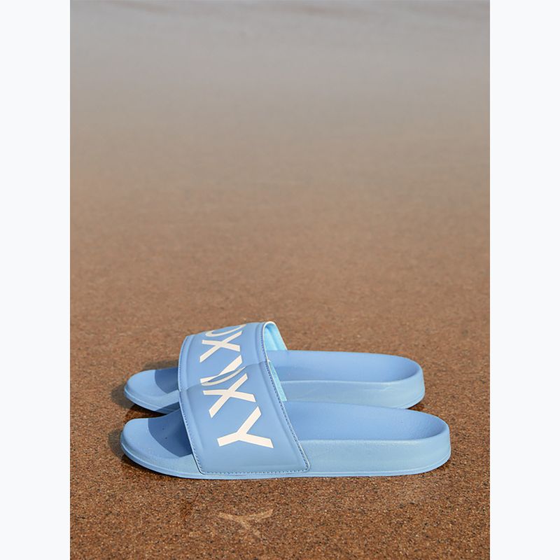 Women's slides ROXY Slippy II baha blue 12