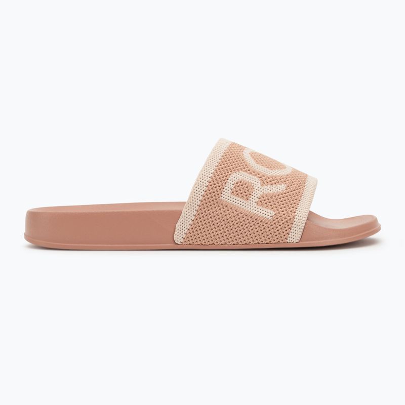 Women's ROXY Slippy Knit wheat/turkish coffee flip-flops 2