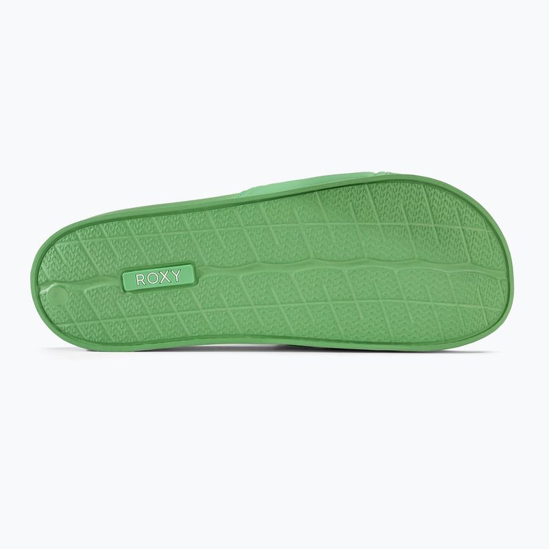 Women's slides ROXY Slippy II green 4