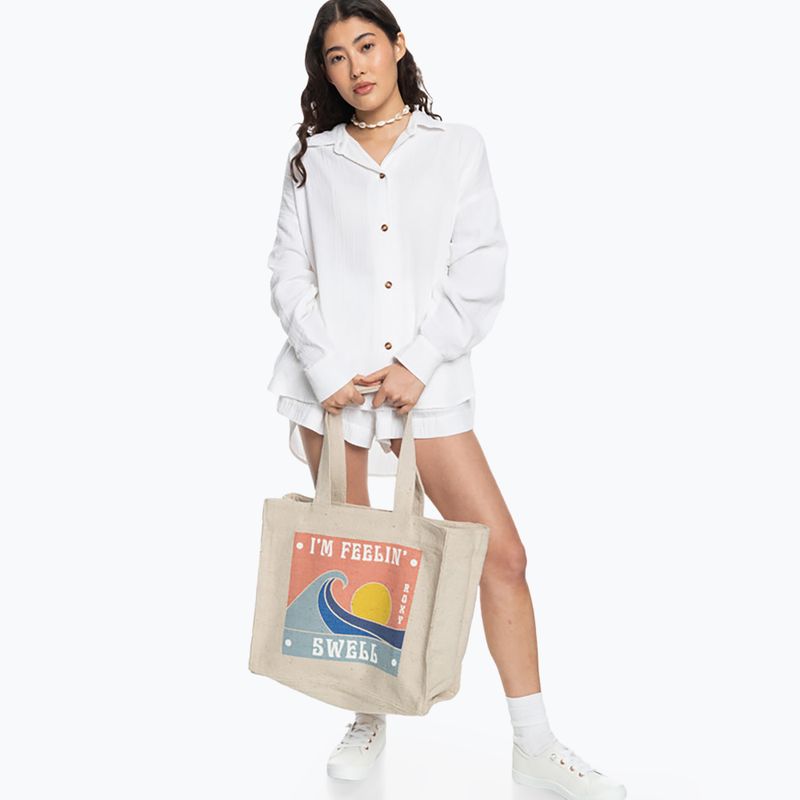 Women's ROXY Drink The Wave Tote tapioca bag 6
