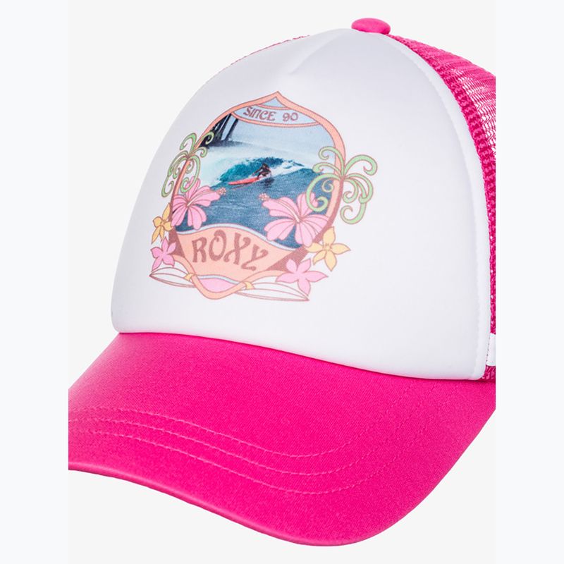 Women's ROXY Dig This shocking pink baseball cap 3