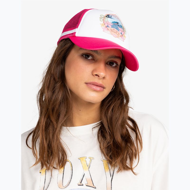 Women's ROXY Dig This shocking pink baseball cap 6