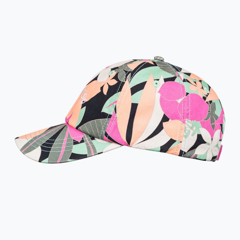 Women's ROXY Toadstool Printed anthracite palm song baseball cap 2