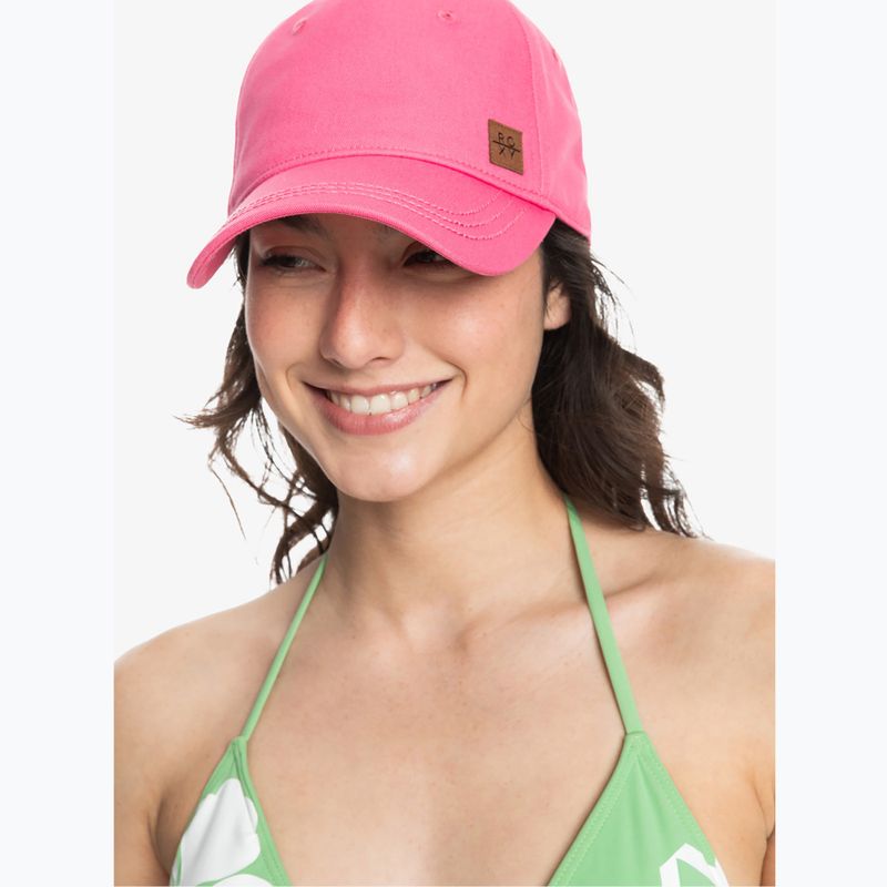 Women's ROXY Extra Innings Color shocking pink baseball cap 7