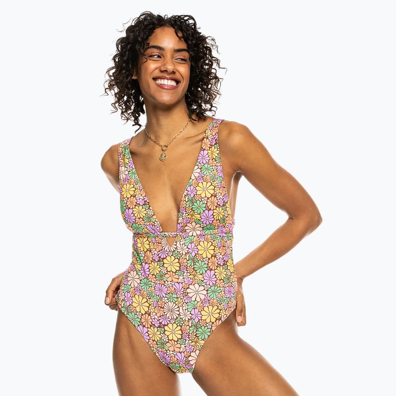 Women's one-piece swimsuit ROXY All About Sol root beer all about sol mini 2