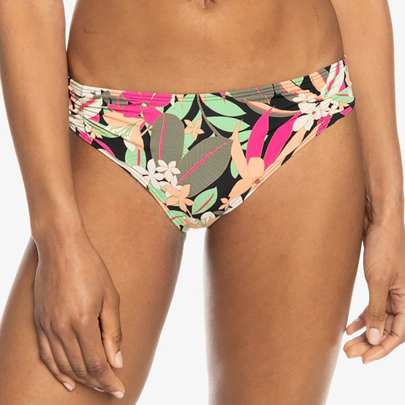 ROXY Printed Beach Classics Hipster swimsuit bottom anthracite palm song s 2