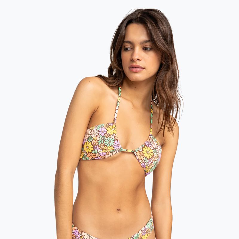 ROXY All About Sol Bandeau swimsuit top root beer all about sol mini 7