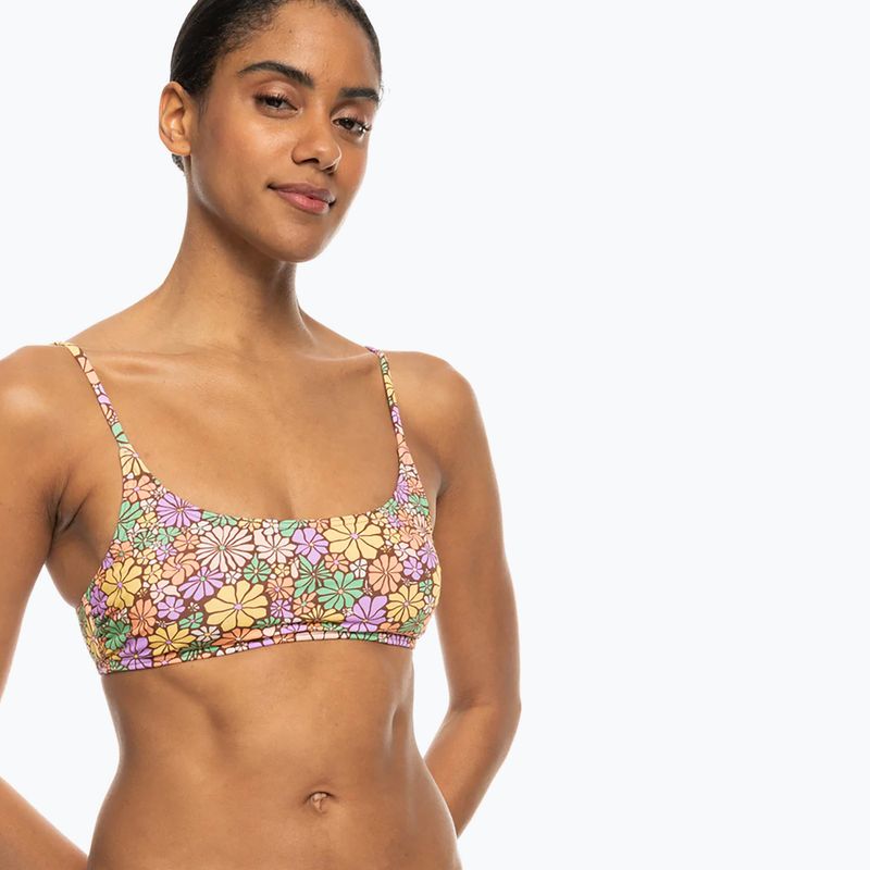 ROXY All About Sol Bralette root beer all about sol mini swimsuit top 2