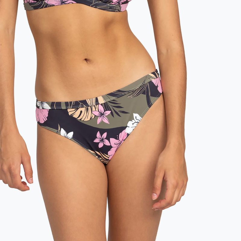 ROXY Pro The Snap Turn Cheeky anthracite classic pro surf swimsuit bottom 2
