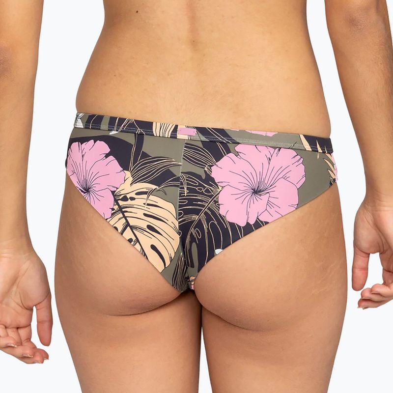 ROXY Pro The Snap Turn Cheeky anthracite classic pro surf swimsuit bottom 4
