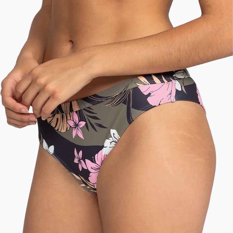 ROXY Pro The Snap Turn Cheeky anthracite classic pro surf swimsuit bottom 5