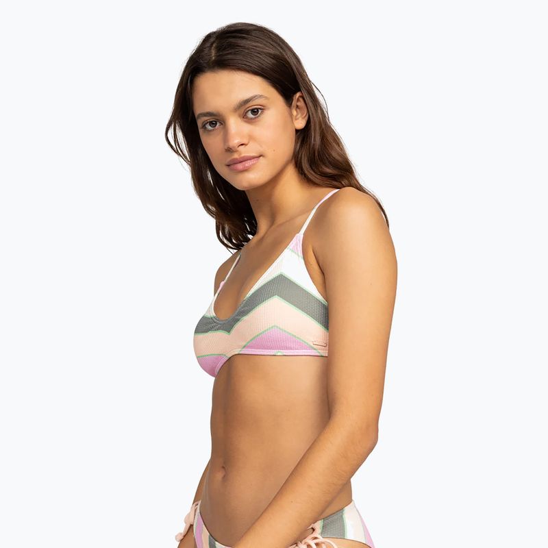 ROXY Vista Stripe Strappy swimsuit top agave green very vista stripe 5