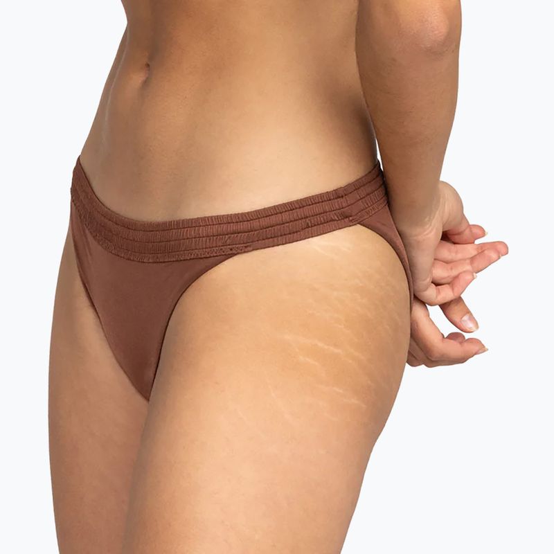 ROXY Silky Island Bikini root beer swimsuit bottom 5