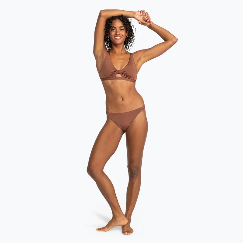ROXY Silky Island root beer swimsuit top 3