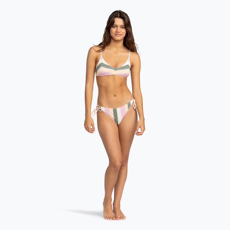 ROXY Vista Stripe Tie Side swimsuit bottom agave green very vista stripe 3