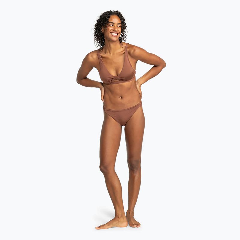 ROXY Silky Island Cheeky root beer swimsuit bottom 3