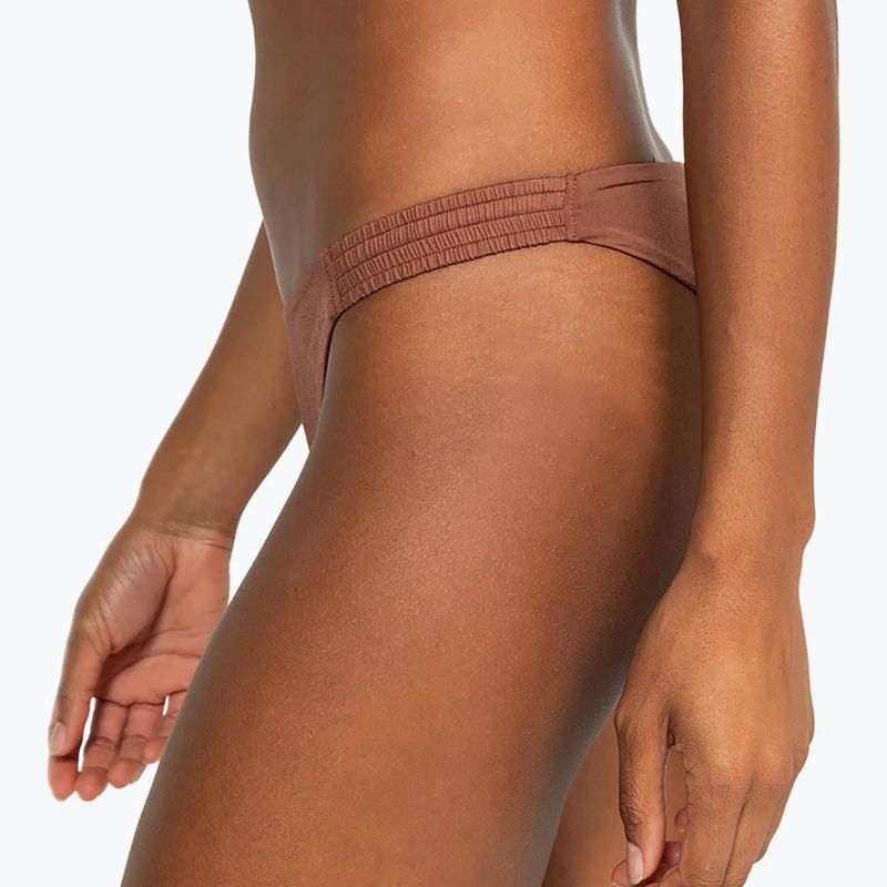 ROXY Silky Island Cheeky root beer swimsuit bottom 4