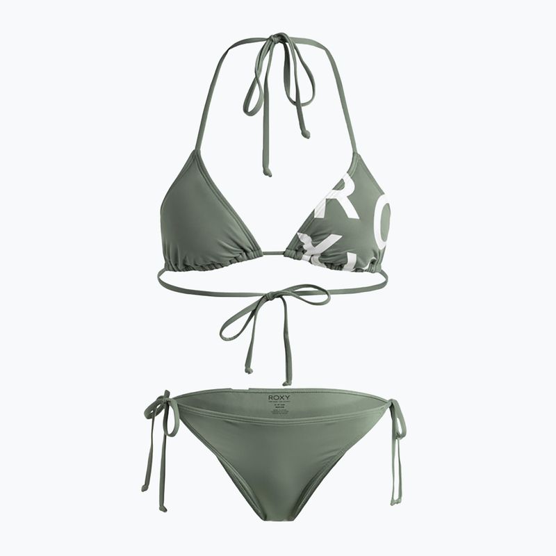 Women's two-piece swimsuit ROXY Beach Classics Tie Side agave green