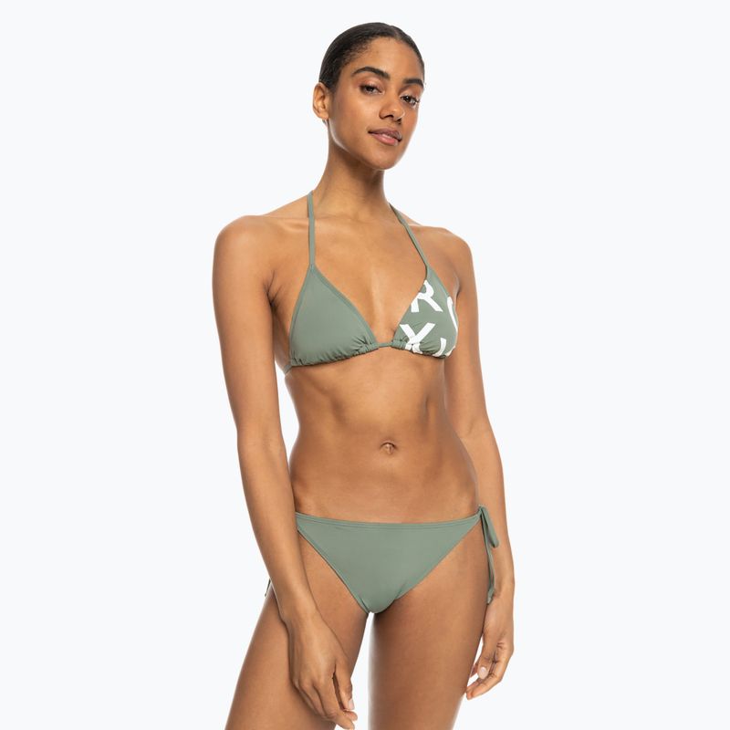 Women's two-piece swimsuit ROXY Beach Classics Tie Side agave green 3