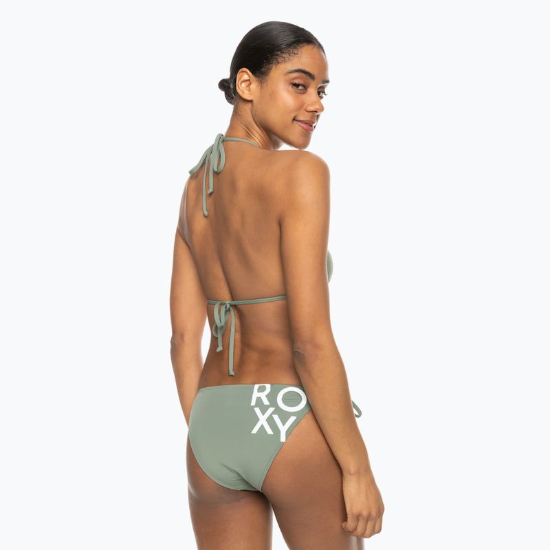 Women's two-piece swimsuit ROXY Beach Classics Tie Side agave green 6