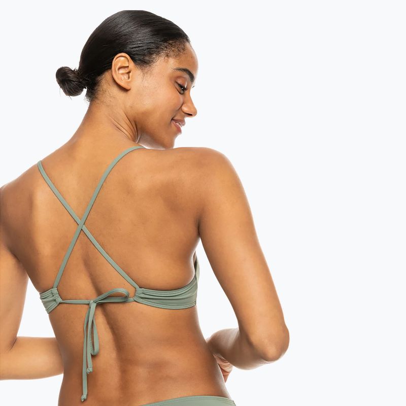 ROXY Beach Classics Tri agave green swimsuit top 4