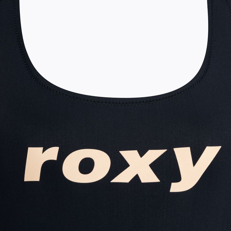 Women's one-piece swimsuit ROXY Active Cross anthracite 3