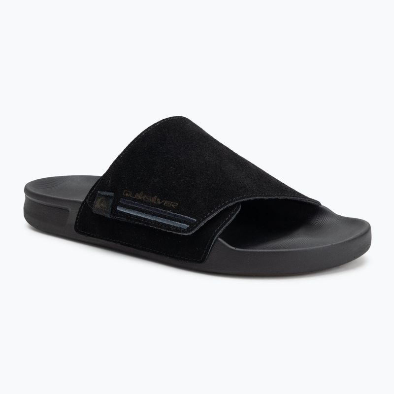 Quiksilver Rivi Suede men's flip-flops black 1