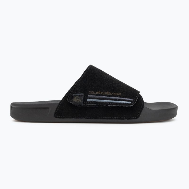 Quiksilver Rivi Suede men's flip-flops black 1 2