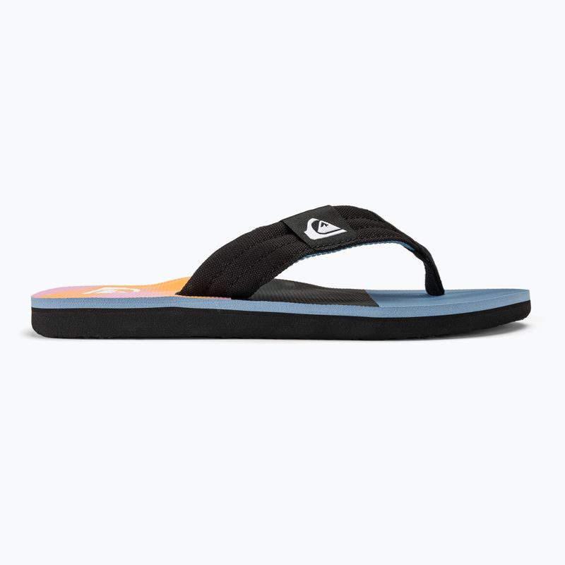 Men's Quiksilver Molokai Layback II flip flops blue / blue / orange 2