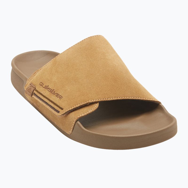 Quiksilver Rivi Suede men's flip-flops tan 1