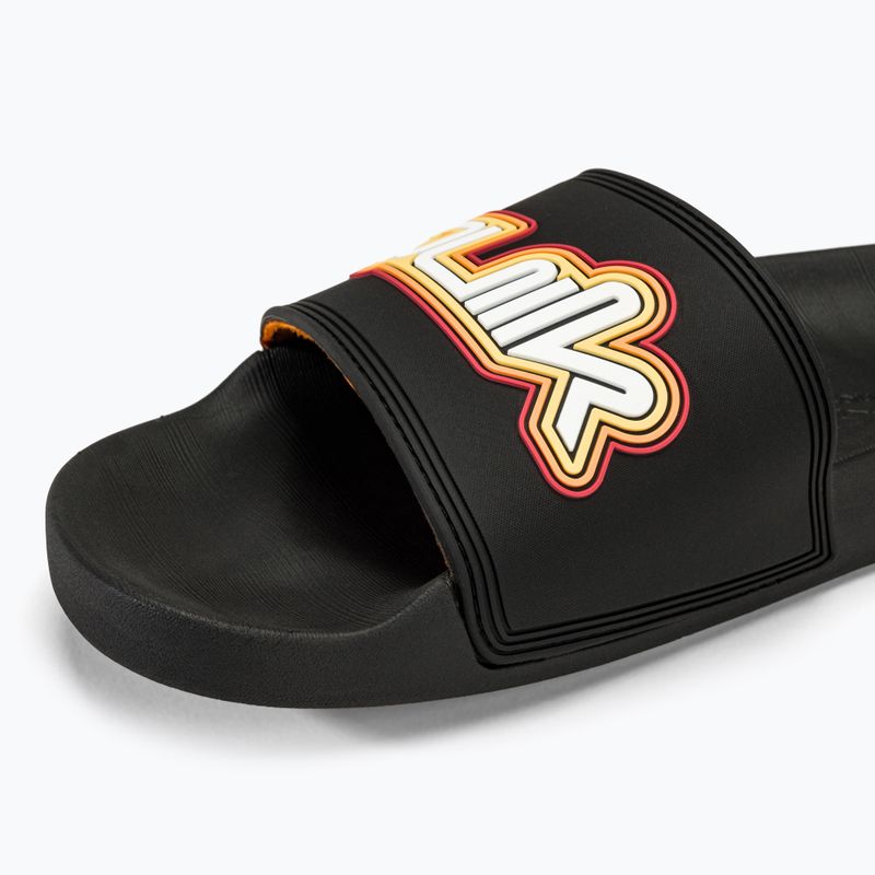 Quiksilver men's Rivi Wordmark Slide II black 2 slides 7