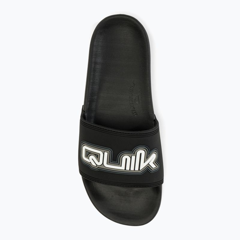 Quiksilver men's Rivi Wordmark Slide II slides black 1 5