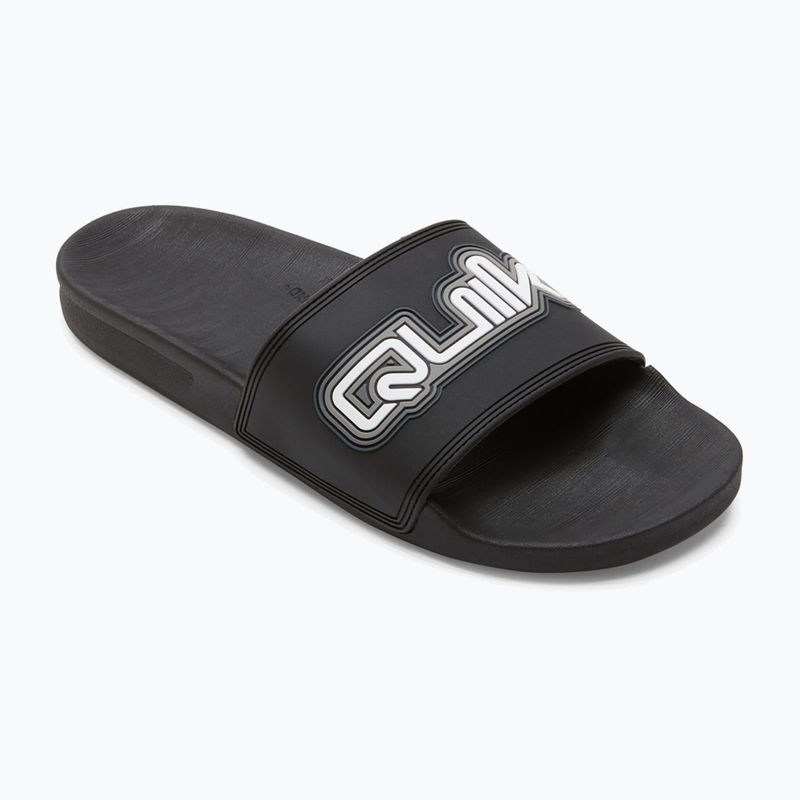 Quiksilver men's Rivi Wordmark Slide II slides black 1 9