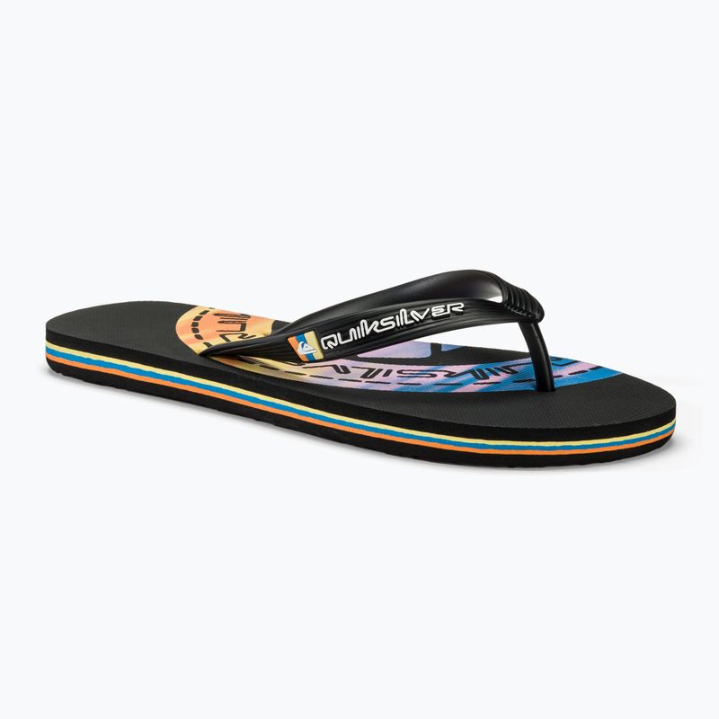 Quiksilver Molokai Art II men's flip flops black/black/orange