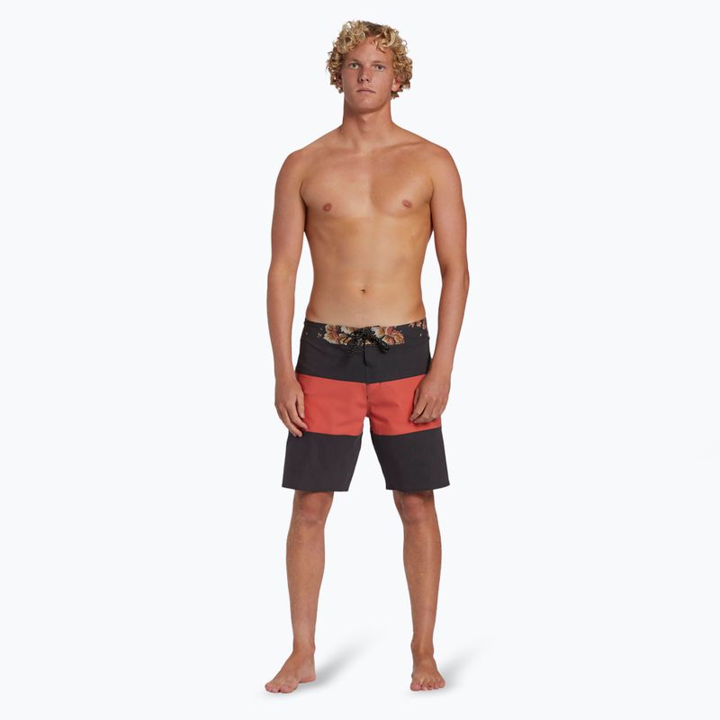 Men's Billabong Tribong Pro washed red swim shorts 4