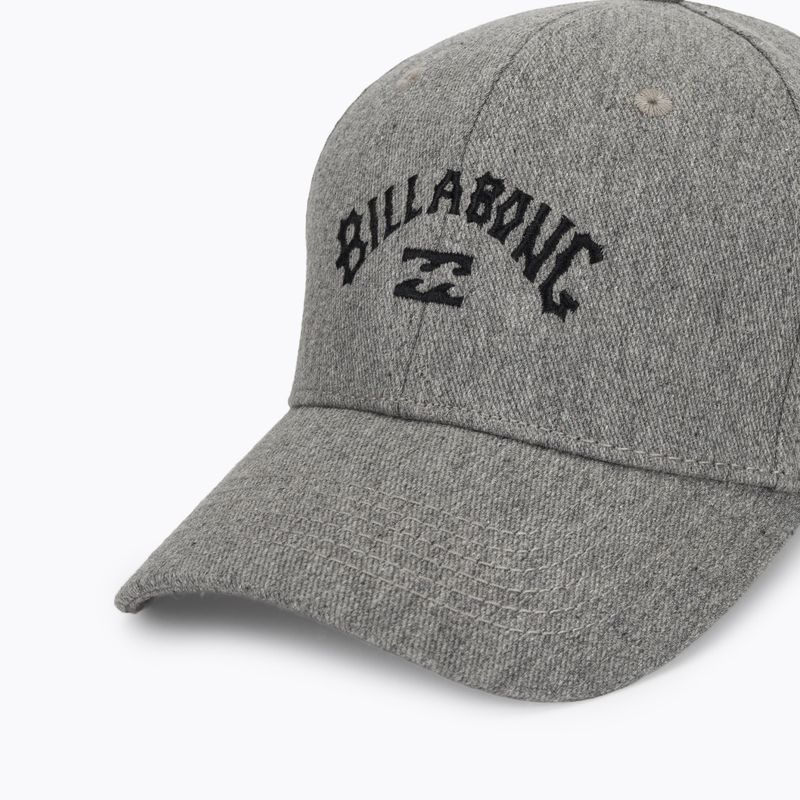 Men's baseball cap Billabong Arch Snapback grey heather 3