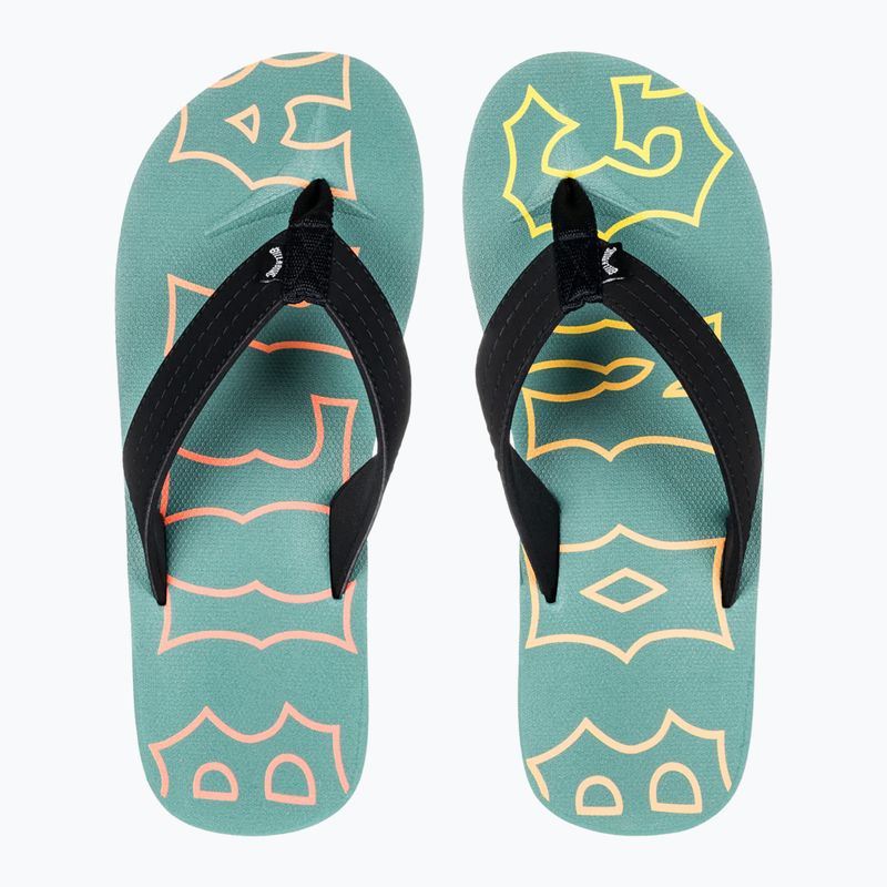 Men's Billabong All Day Theme flip flops jade stone 10