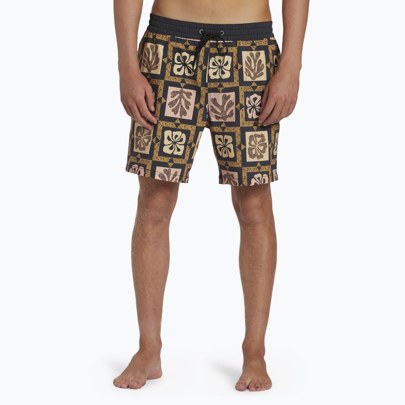 Men's Billabong Tiki Reef Layback Sunset Swim Shorts 3