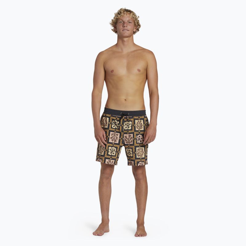 Men's Billabong Tiki Reef Layback Sunset Swim Shorts 4