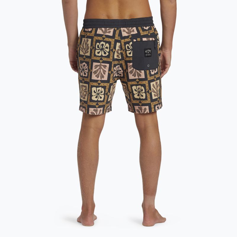 Men's Billabong Tiki Reef Layback Sunset Swim Shorts 5