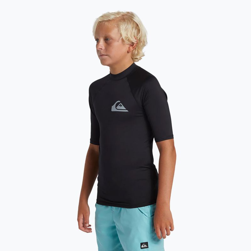 Quiksilver Everyday UPF50 children's swim shirt black 3