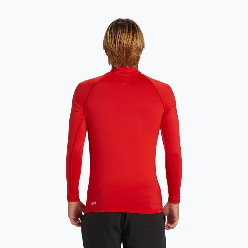 Men's Quiksilver Saturn UPF50 high risk red swimming longsleeve 3
