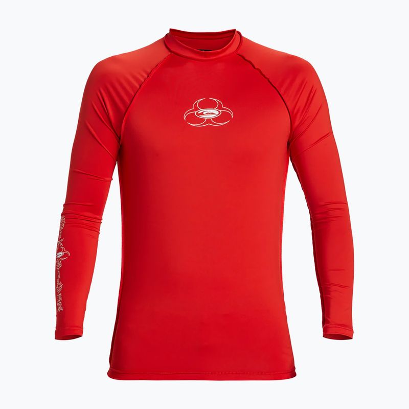 Men's Quiksilver Saturn UPF50 high risk red swimming longsleeve 5
